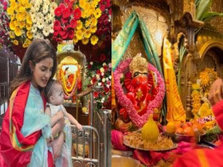 Priyanka Chopra visits Siddhivinayak temple with daughter Malti Marie ahead of Citadel's global release