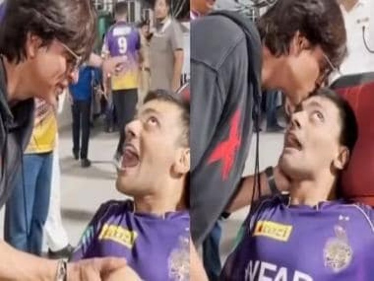 Shah Rukh Khan greets specially-abled fan at KKR match in Kolkata; his gesture wins hearts