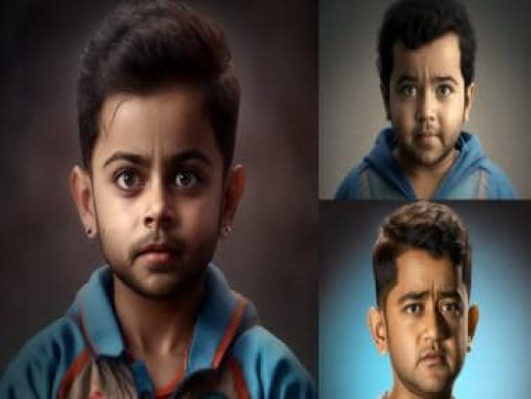 Virat Kohli, MS Dhoni, Rohit Sharma and more Indian cricketers get AI-generated toddler looks