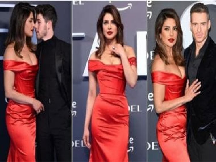 Priyanka Chopra stands out in stunning red outfit at Citadel premiere in London; check pics