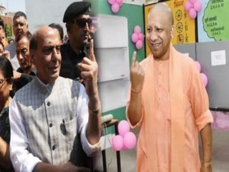 UP Municipal election 2023: 37 districts go to poll in first phase, Rajnath Singh, Yogi Adityanath cast vote