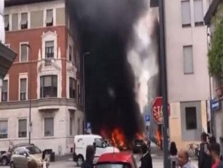 WATCH: Several vehicles on fire as blast rocks Italy's Milan