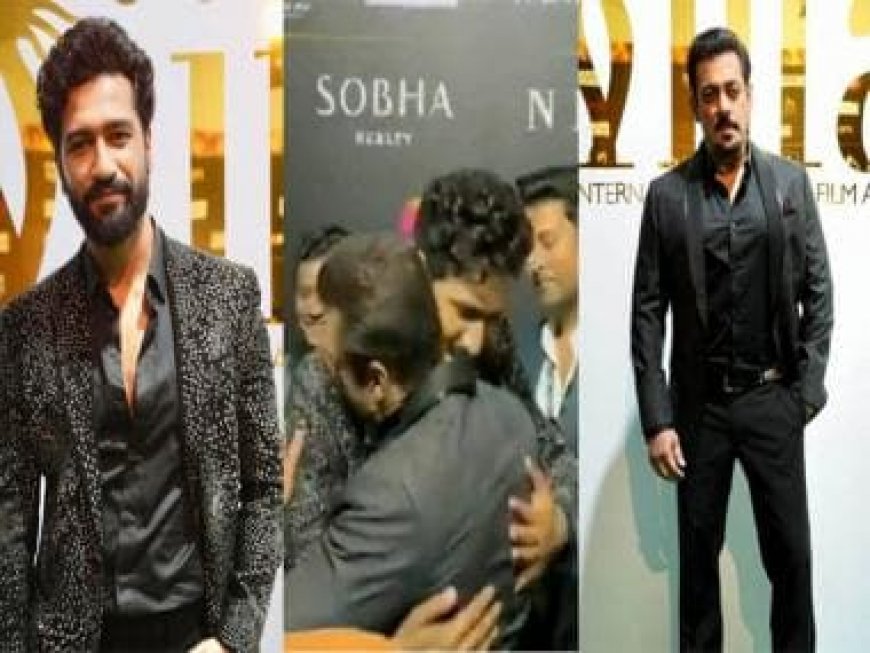 Watch: Salman Khan hugs Vicky Kaushal at IIFA green carpet after viral video of his bodyguards pushing the 'URI' actor