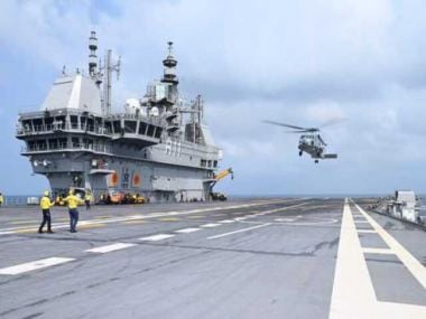 WATCH: INS Vikrant makes another history, after Mig-29K, navy chopper MH60R make major landing