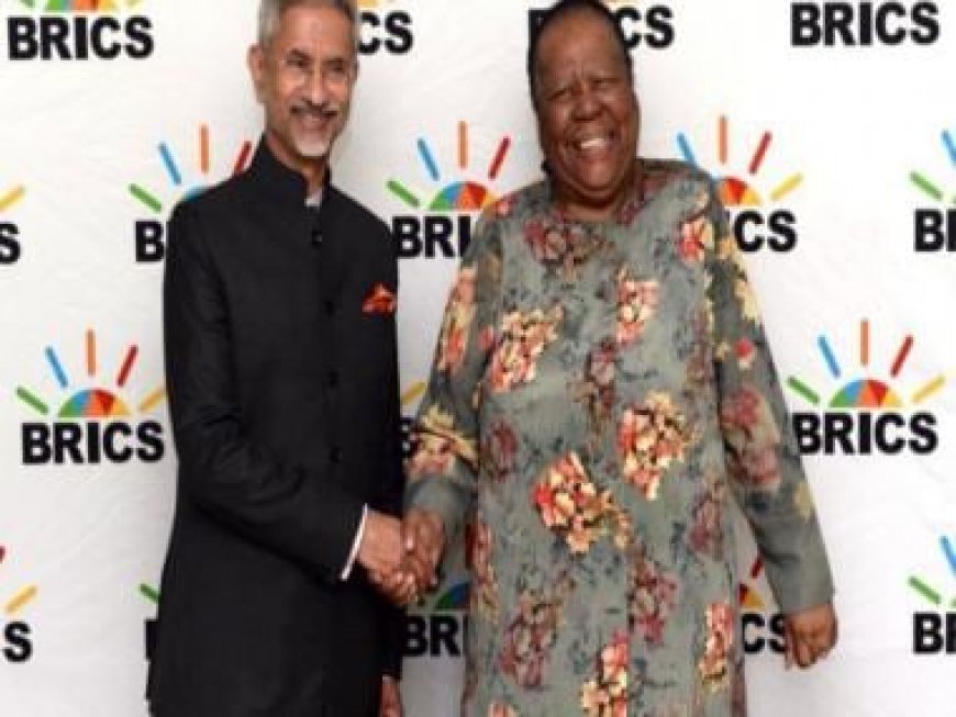 BRICS Summit: EAM Jaishankar meets South Africa Foreign Minister Naledi Pandor