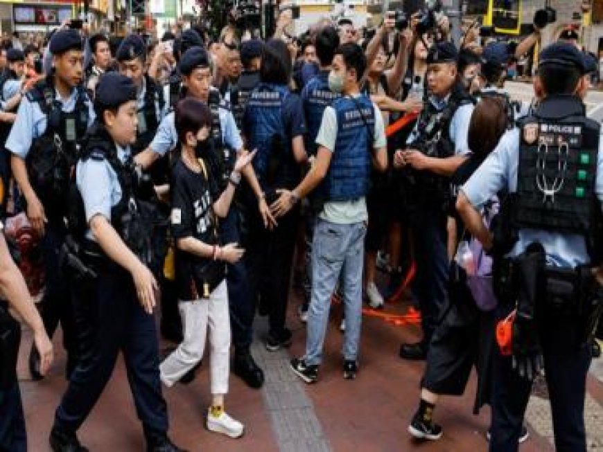 Hong Kong police detain 23 people for 'breaching public peace' on Tiananmen anniversary