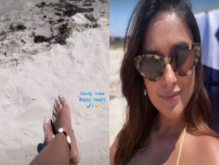 Mom-to-be Ileana D'Cruz shares pictures of her vacation, soaks in a yellow swimsuit