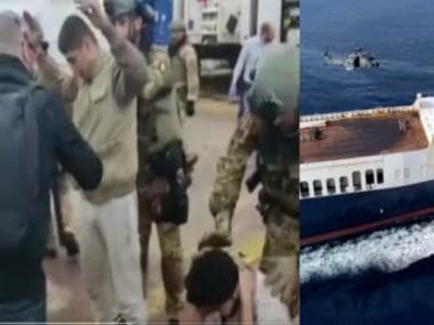 WATCH: Italian Special Force's dramatic rescue of Turkish Cargo Ship after Syrian migrants hijacked it with knives