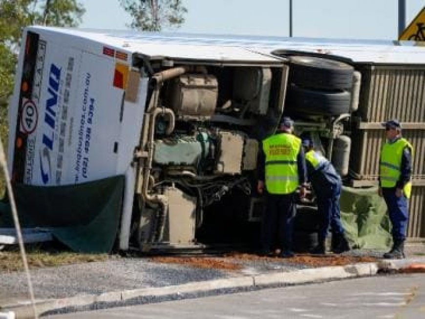 10 killed in Australia wedding bus crash, driver arrested