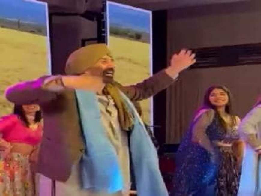 Sunny Deol's energetic dance moves at son Karan’s sangeet function goes viral