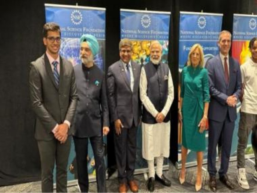 WATCH: PM Modi interacts with First Lady Jill Biden at National Science event in Washington DC