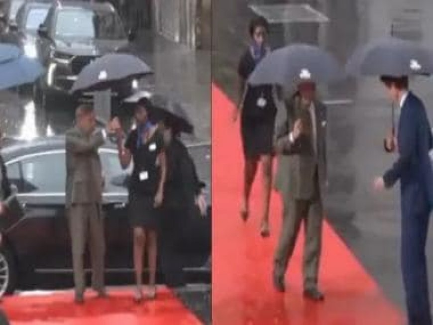 Pakistan PM trolled for taking umbrella from woman official amid heavy rain