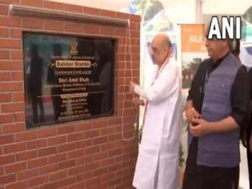 Jammu and Kashmir: Amit Shah lays foundation stone of 'Balidaan Stambh' in Srinagar