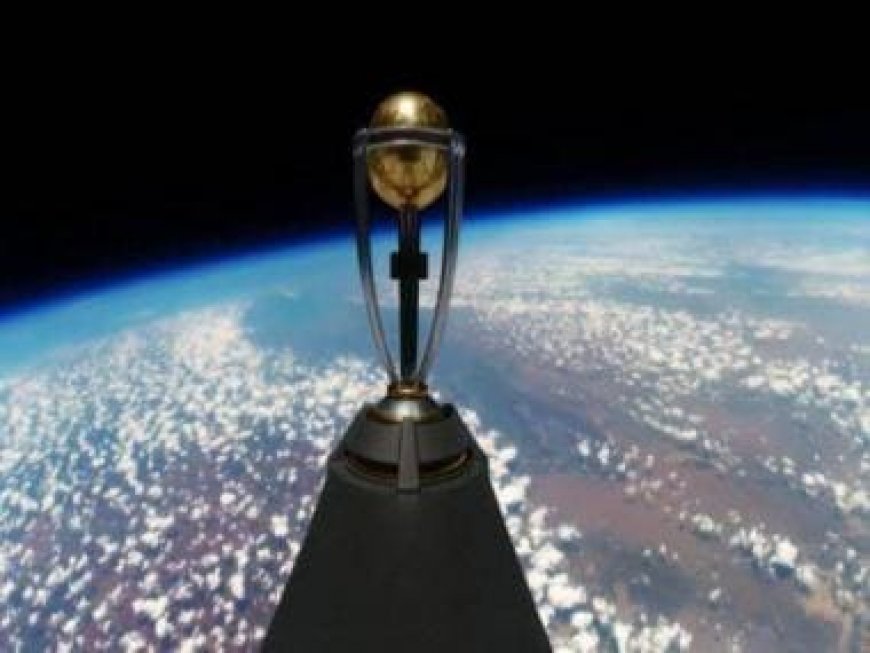 Watch: ICC World Cup trophy launched into space before world tour