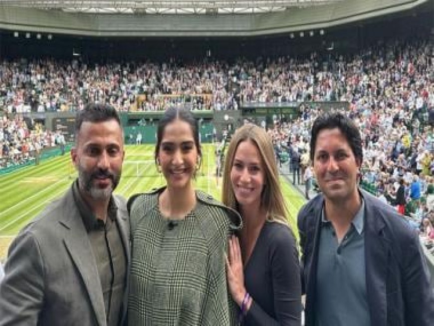 'What an incredible historical match to watch,' says Sonam Kapoor as she graces Wimbledon finals with Anand Ahuja
