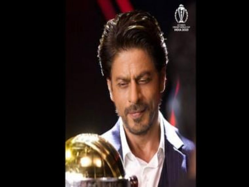 Shah Rukh Khan appointed as the brand ambassador of ICC World Cup 2023, poses with the trophy