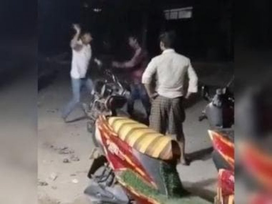 WATCH: Cop thrashes drunk man with shoe in UP's Hardoi for misbehaving with women, video goes viral