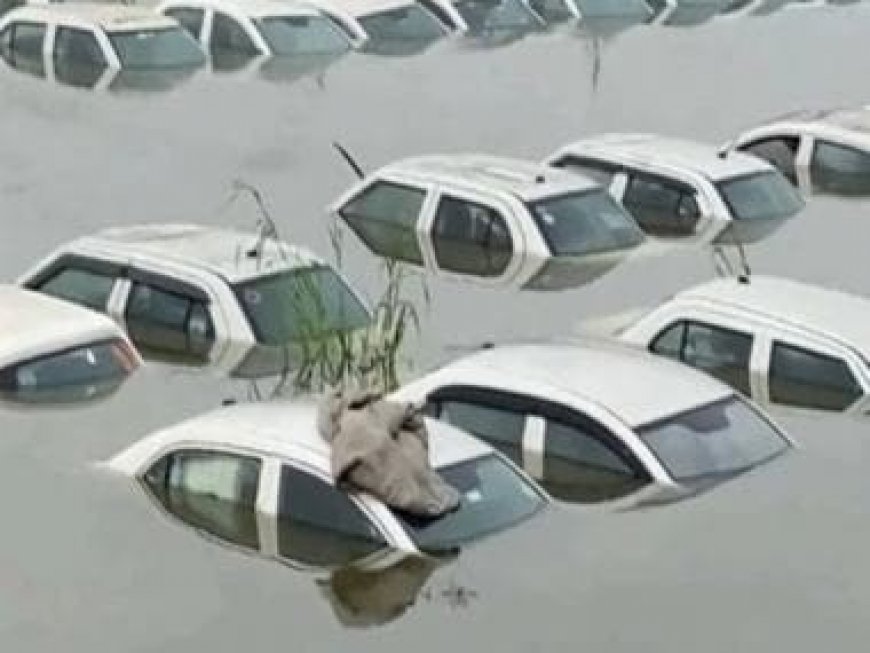 Watch: 300 cars submerged in Noida as Hindon river overflows