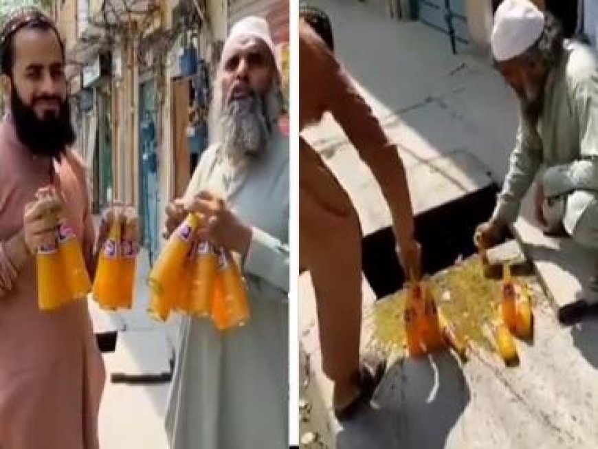 WATCH: What’s the religion of your cold drink? Pakistan mullahs smash bottles of mango juice brand owned by Ahmadiya