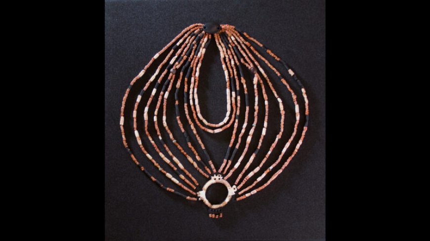 A child’s ornate necklace highlights ancient farmers’ social complexity