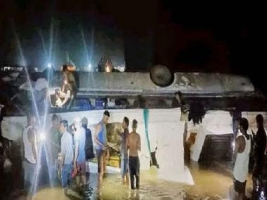Jharkhand: Three killed, 24 injured as bus falls into river