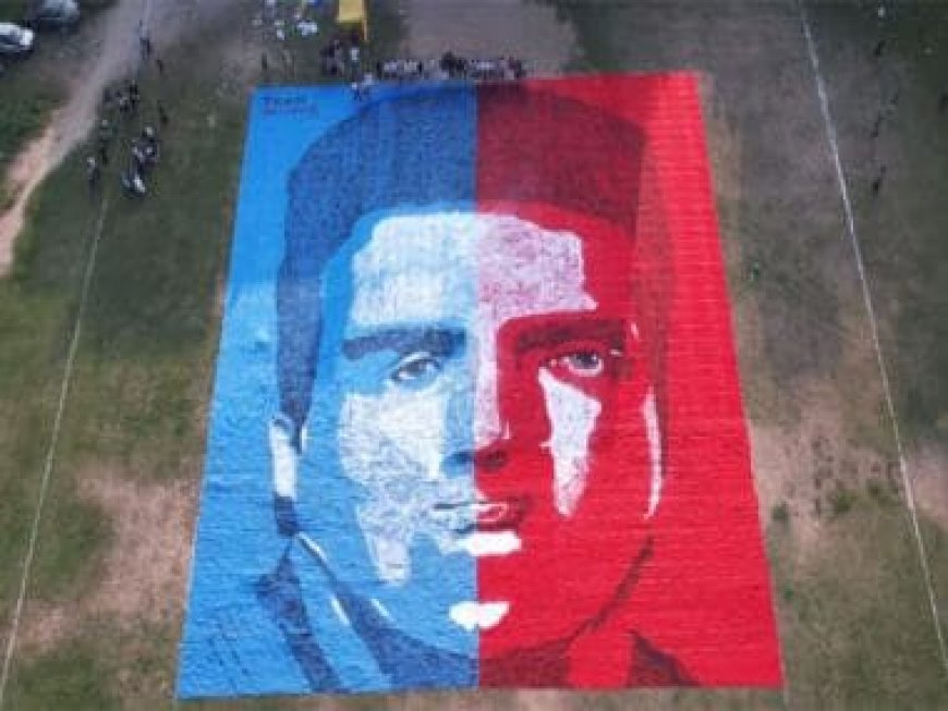 Sonu Sood Honoured with A Pop Art Tribute Spanning 1.17 Lac Sq Ft at Ajitwal, Moga, By Team Indian Creative Unity