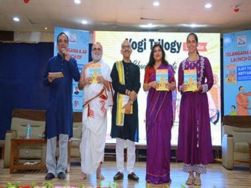 Author Shantanu Gupta launches 'Ajay to Yogi Adityanath' graphic novel in Hyderabad