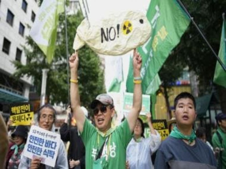 South Koreans rally in Seoul against Japanese plans to release treated nuclear wastewater into sea amid safety concerns