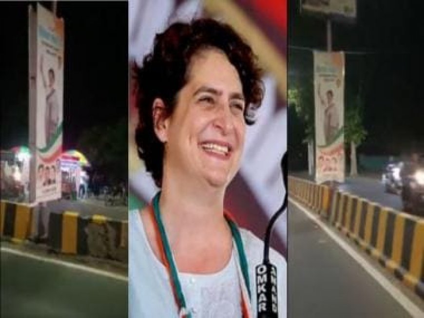 WATCH: In Madhya Pradesh, Congress insults national flag as posters of Priyanka Gandhi show tricolour upside down