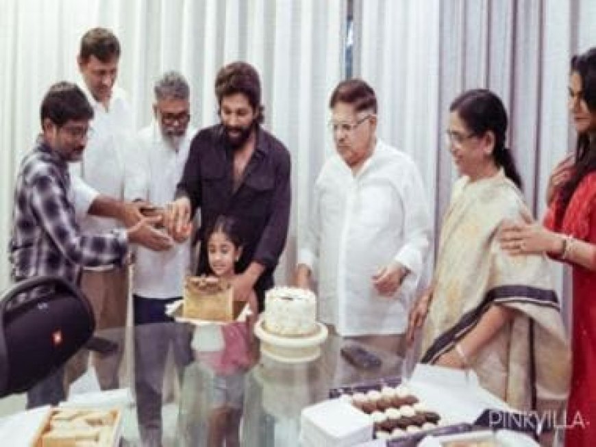 Allu Arjun wins National Award for Pushpa: The Rise; celebrates with his Sneha, kids