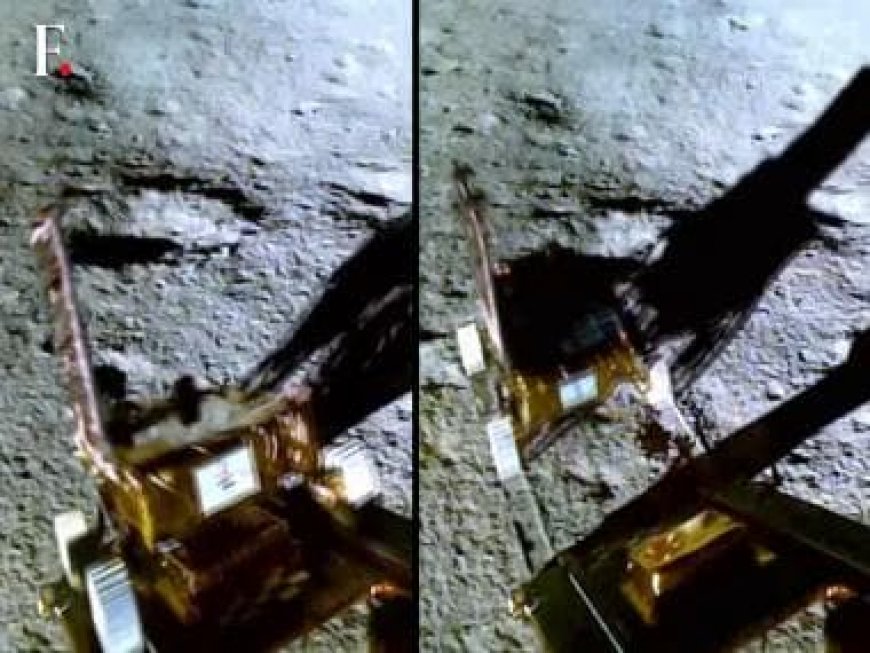 Chandrayaan-3: ISRO releases video of rover 'Pragyan' rolling down to lunar surface from lander