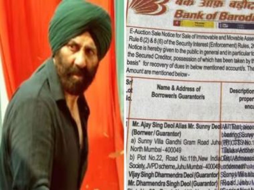 Sunny Deol on reports of his bungalow's auction: 'What hurt was that they printed the notice in the newspaper'