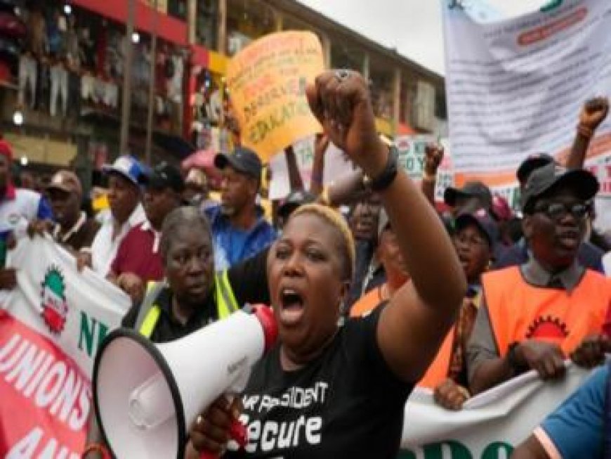 After subsidy removal by President Tinubu, Nigerian unions strike again to protest rising costs