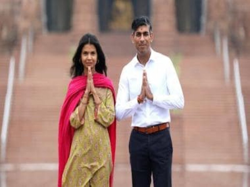 Rishi Sunak, wife Akshata Murty take time out from G20, visit Delhi's Akshardham Temple
