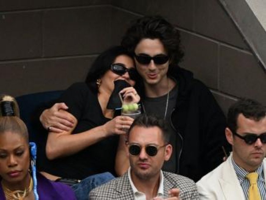 Kylie Jenner &amp; Timothee Chalamet’s PDA moment from the US Open goes viral