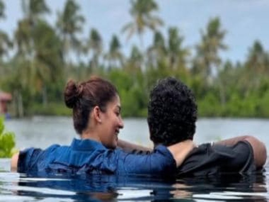 Jawan: Nayanthara's pool side relaxation with husband Vignesh Shivan is 'Bliss'