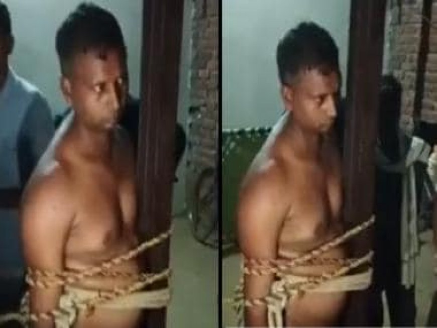 WATCH: Agra Police SI disrobed, tied to pillar, thrashed for allegedly scaling boundary wall to rape woman