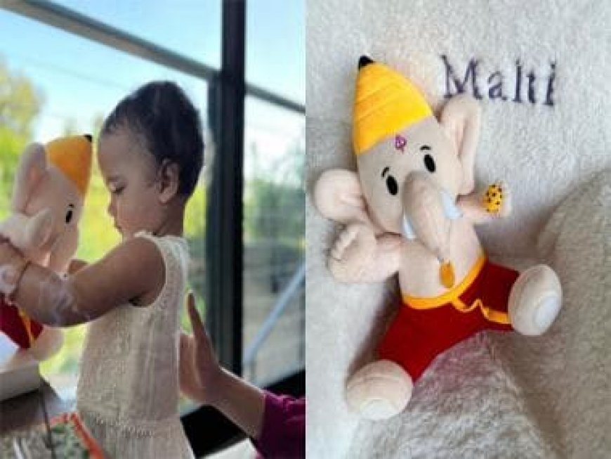 'A girl and her Ganpati': Priyanka Chopra's adorable pictures of daughter Malti Marie with Ganesha win hearts