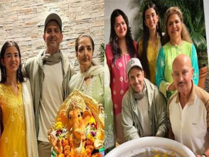 Hrithik Roshan celebrates Ganpati visarjan with family, ladylove Saba Azad joins him 