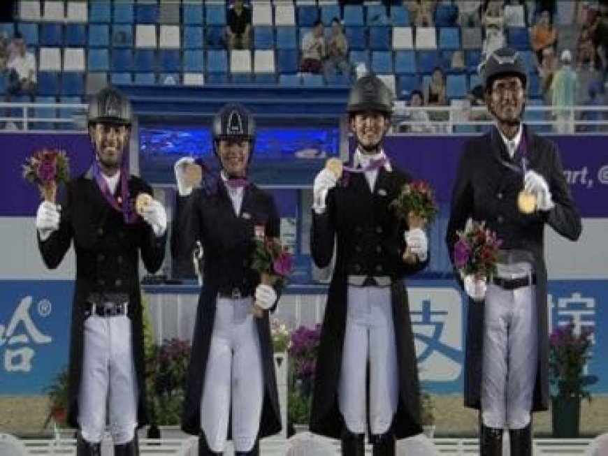 Asian Games 2023 Day 3 Live Updates: India win gold in equestrian, sailors bag three medals