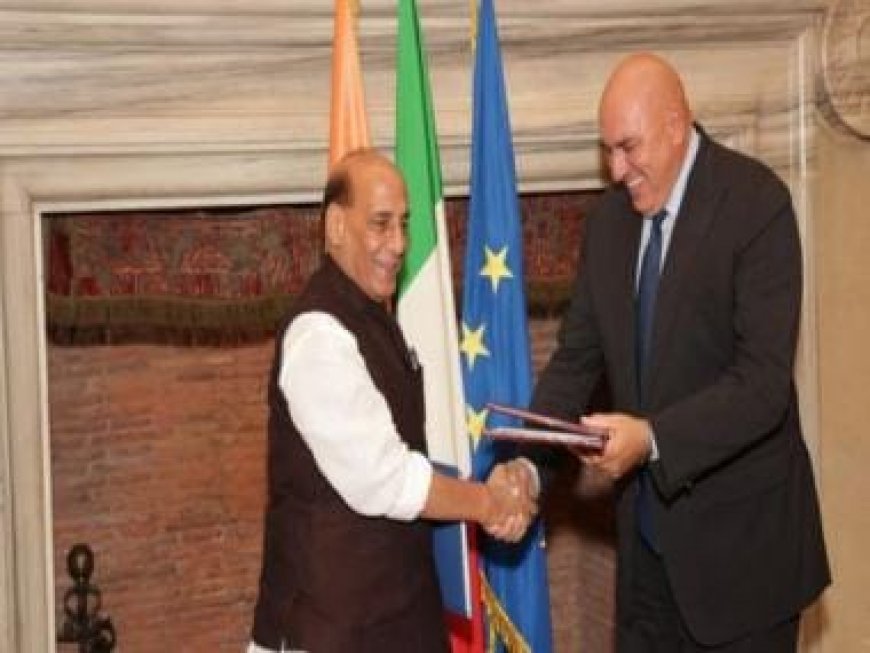 India, Italy sign agreement on defence cooperation as Rajnath Singh meets Italian counterpart in Rome