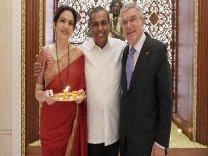 IOC Session in India: Nita Ambani and Mukesh Ambani host IOC President Thomas Bach at their residence