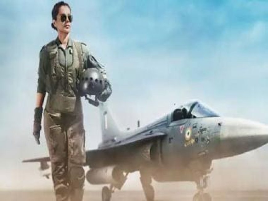 'Tejas' star Kangana Ranaut cheers for the nation in air-force uniform during India-Afghanistan match