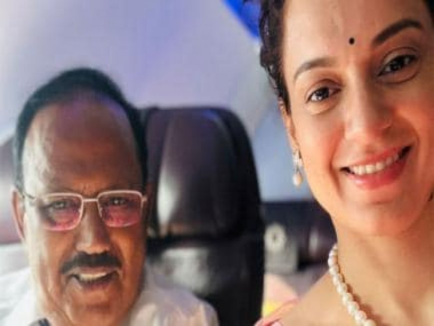 Kangana Ranaut aka Tejas Gill meets honorable Ajit Doval during the promotion of 'Tejas', shares pictures