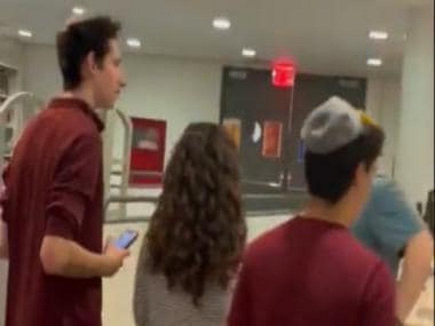 WATCH: Jewish students hide in the library while pro-Palestinian protesters beat on the door to get entry