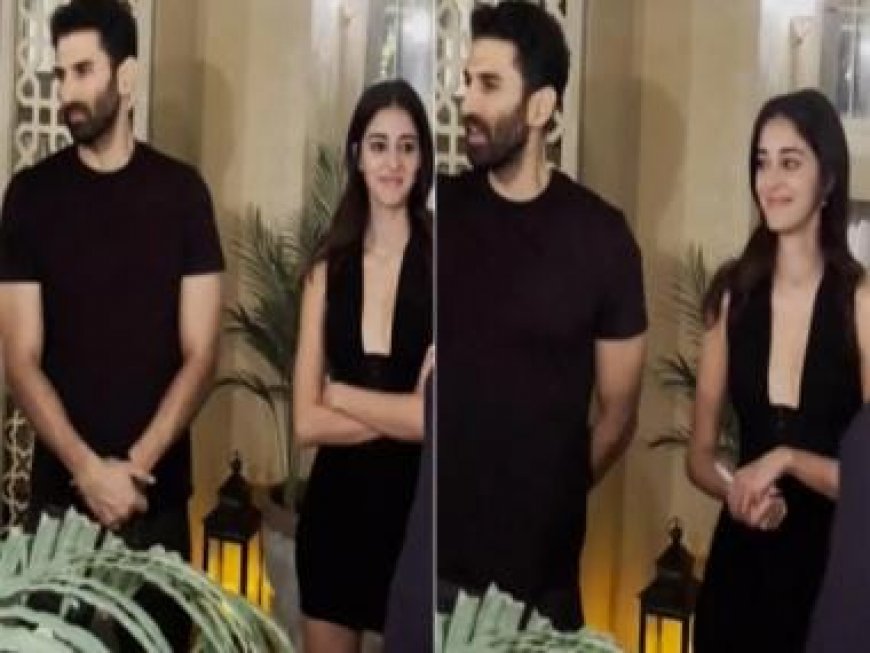 Aditya Roy Kapur, Ananya Panday get cosy on date night, cute moment caught on camera