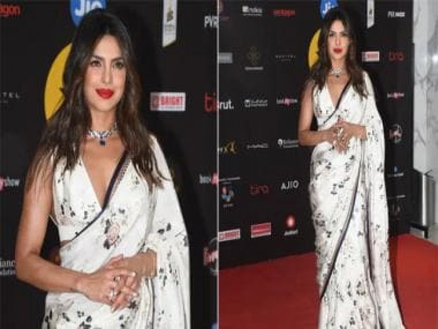 Priyanka Chopra's stunning appearance in traditional white saree at Jio MAMI Festival is a sight to behold