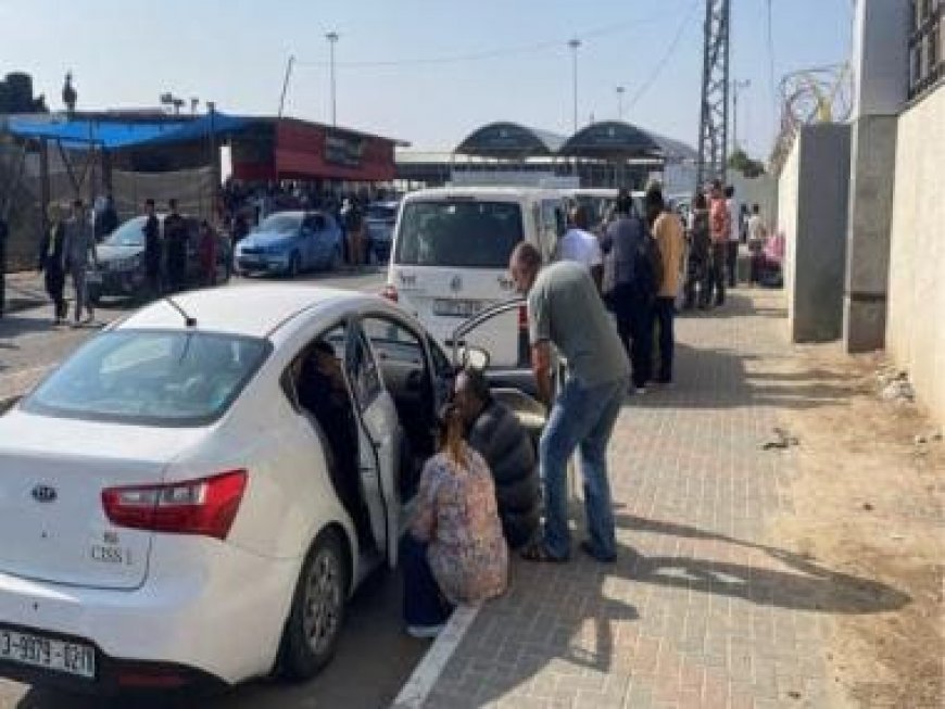 Rafah crossing opens for first time since Oct 7 for movement of wounded, foreign passport holders
