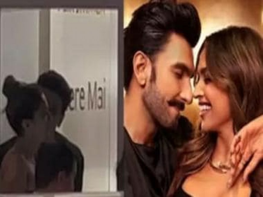 Ranveer Singh kisses Deepika Padukone at Jio World Plaza launch, video grabs netizens' attention