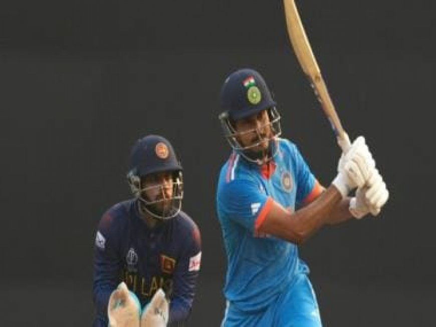 World Cup 2023: Shreyas Iyer slams biggest six of World Cup 2023 at Wankhede Stadium